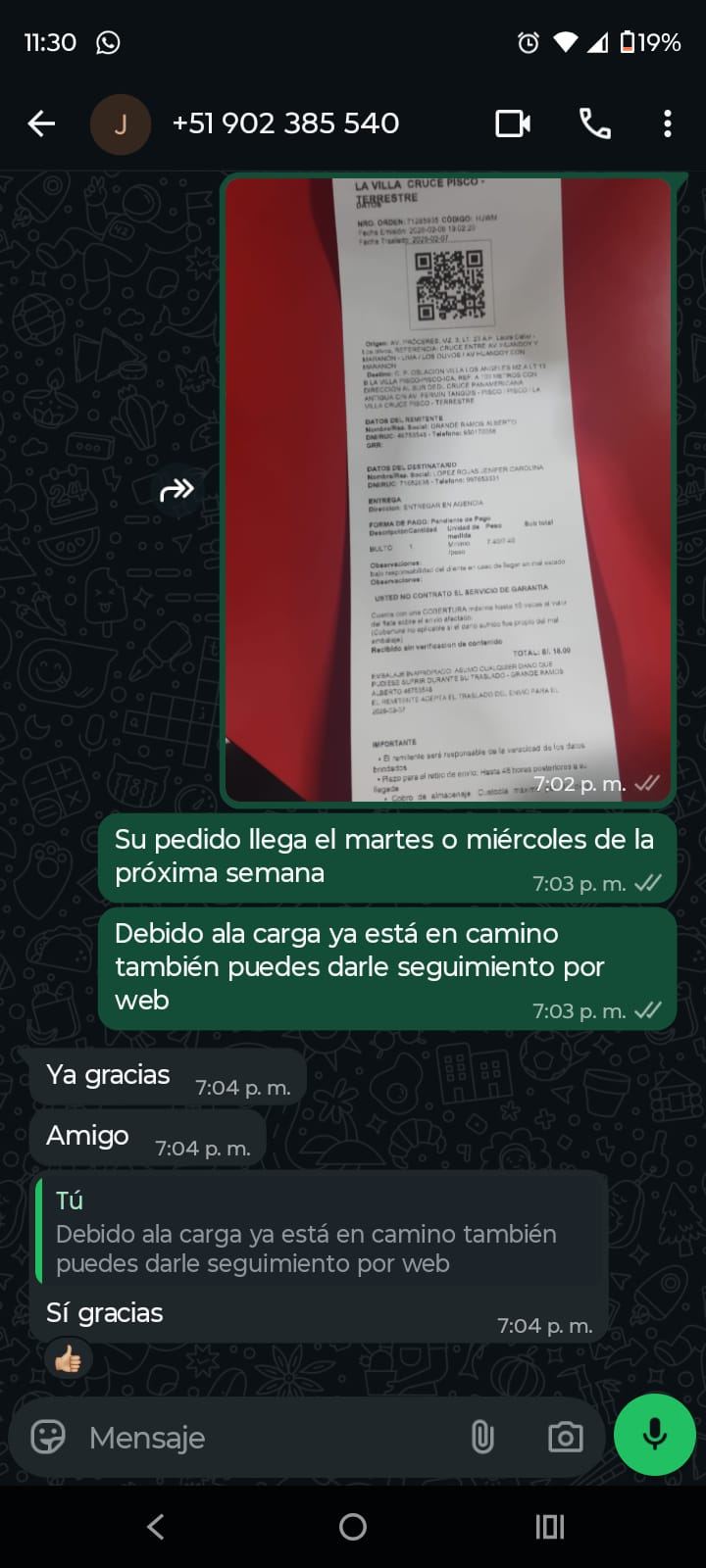 Chat cliente real YuyoShop