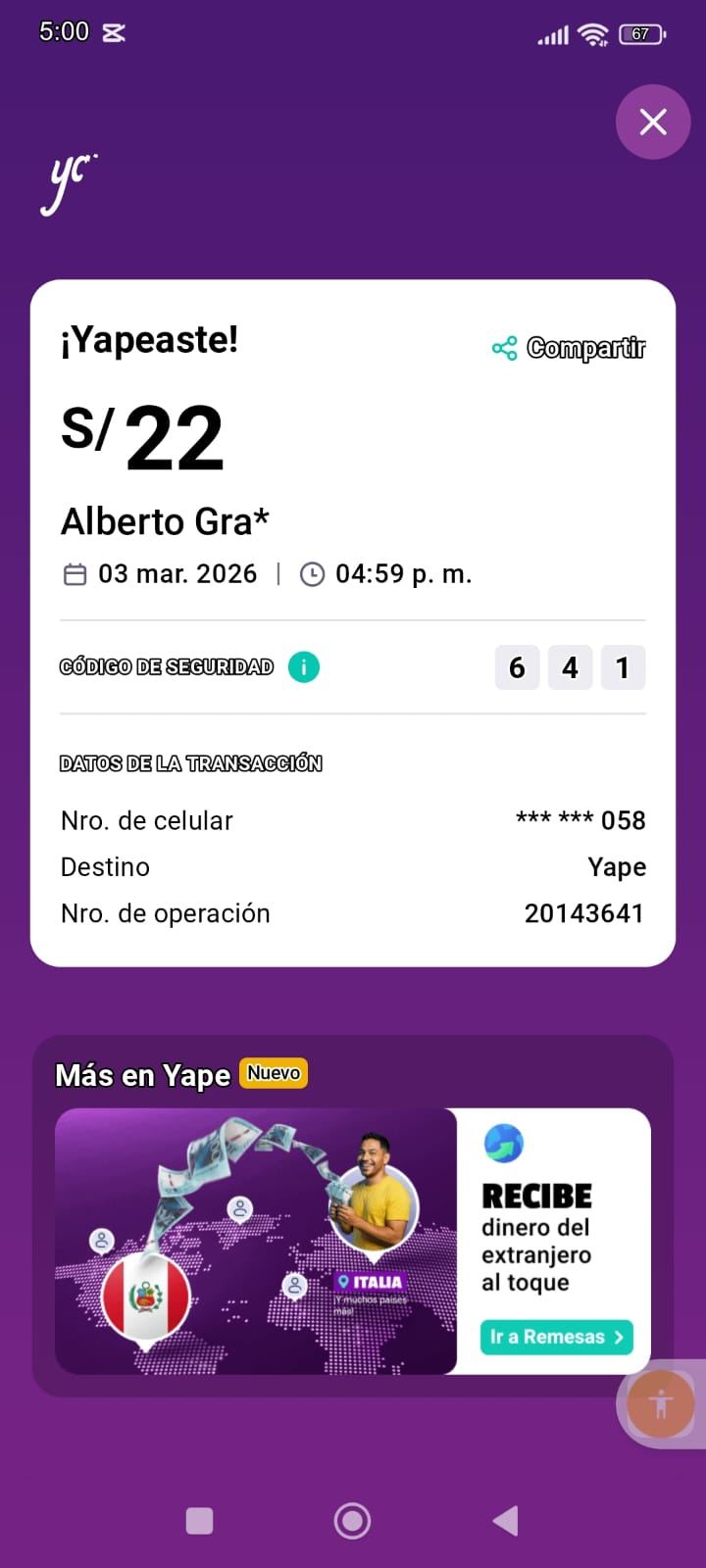 Envío real YuyoShop