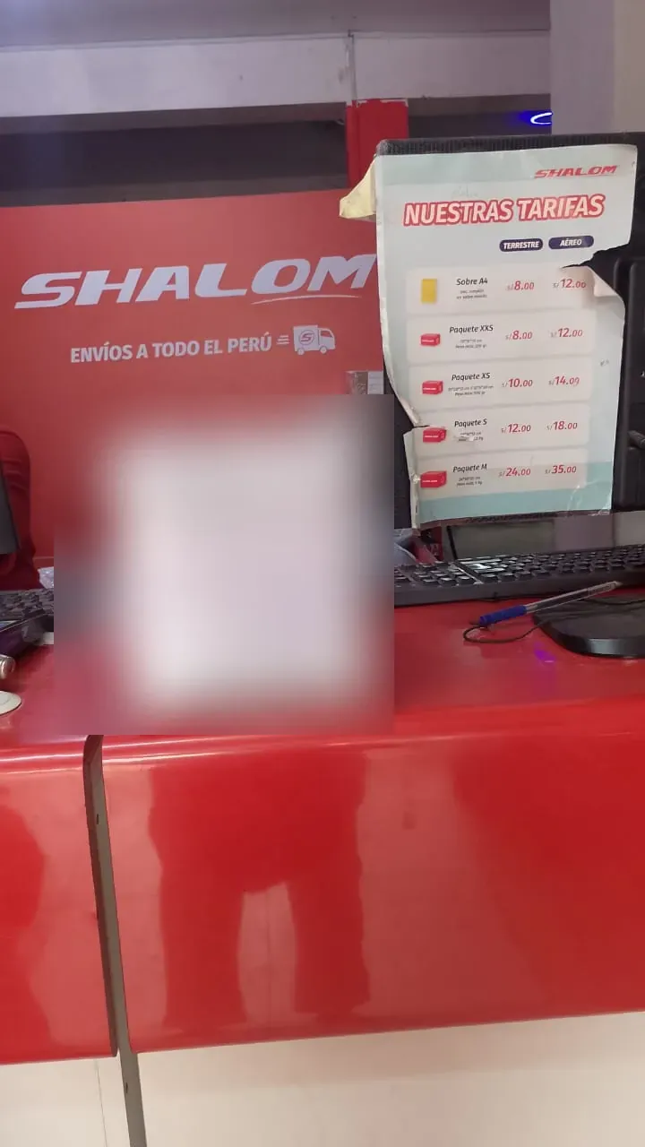 Envío real YuyoShop - Shalom