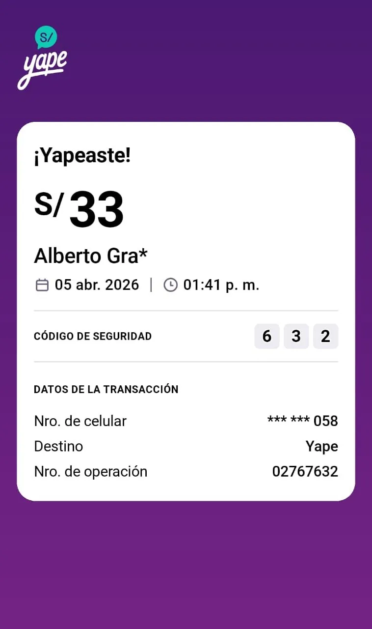 Pago verificado YuyoShop