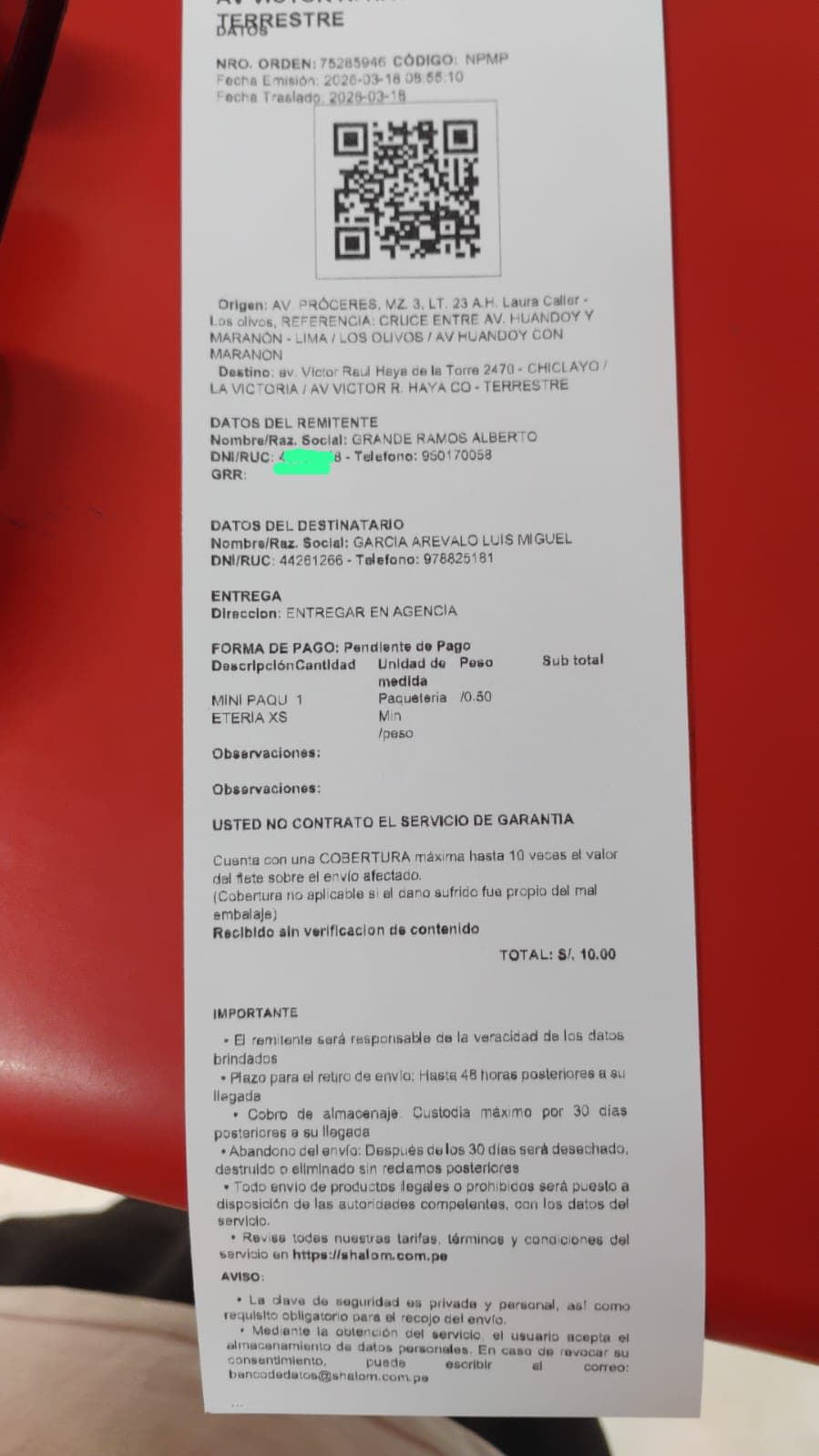 Entrega real YuyoShop
