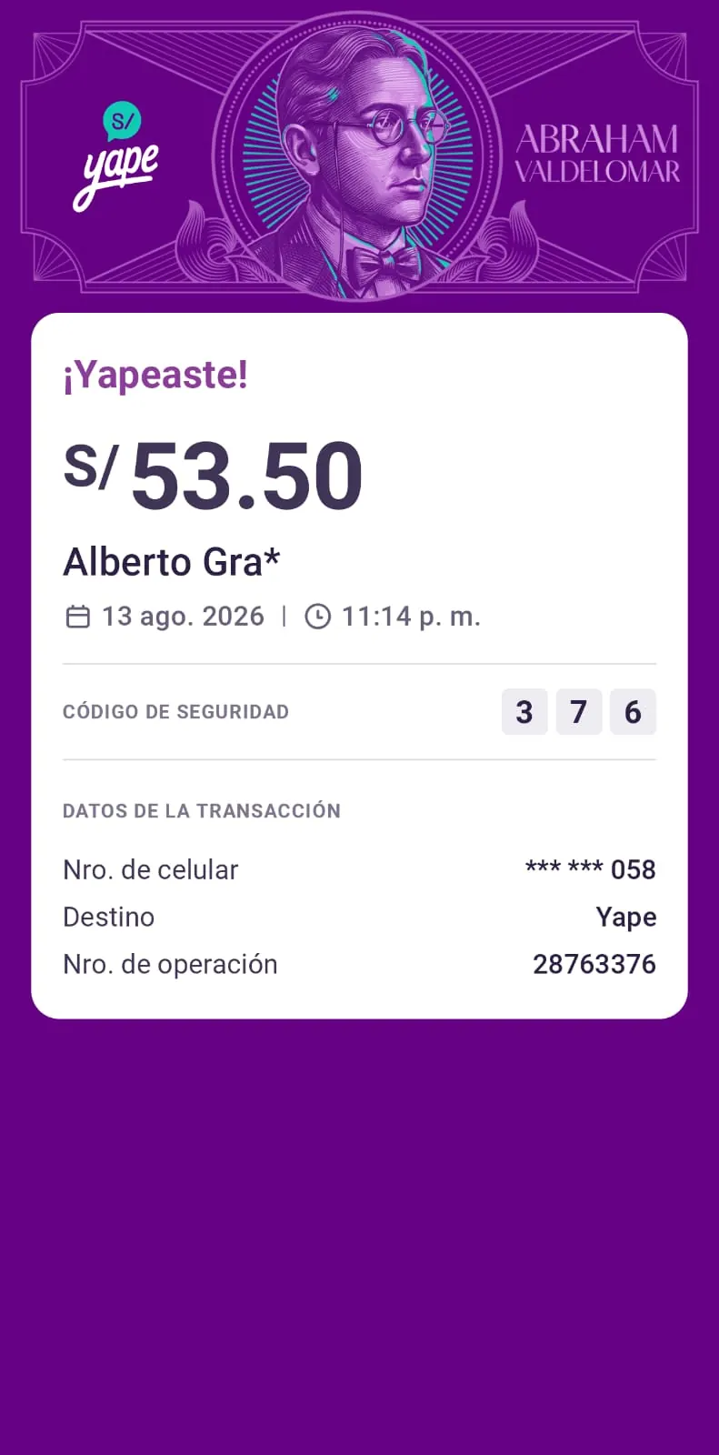 Pago verificado YuyoShop