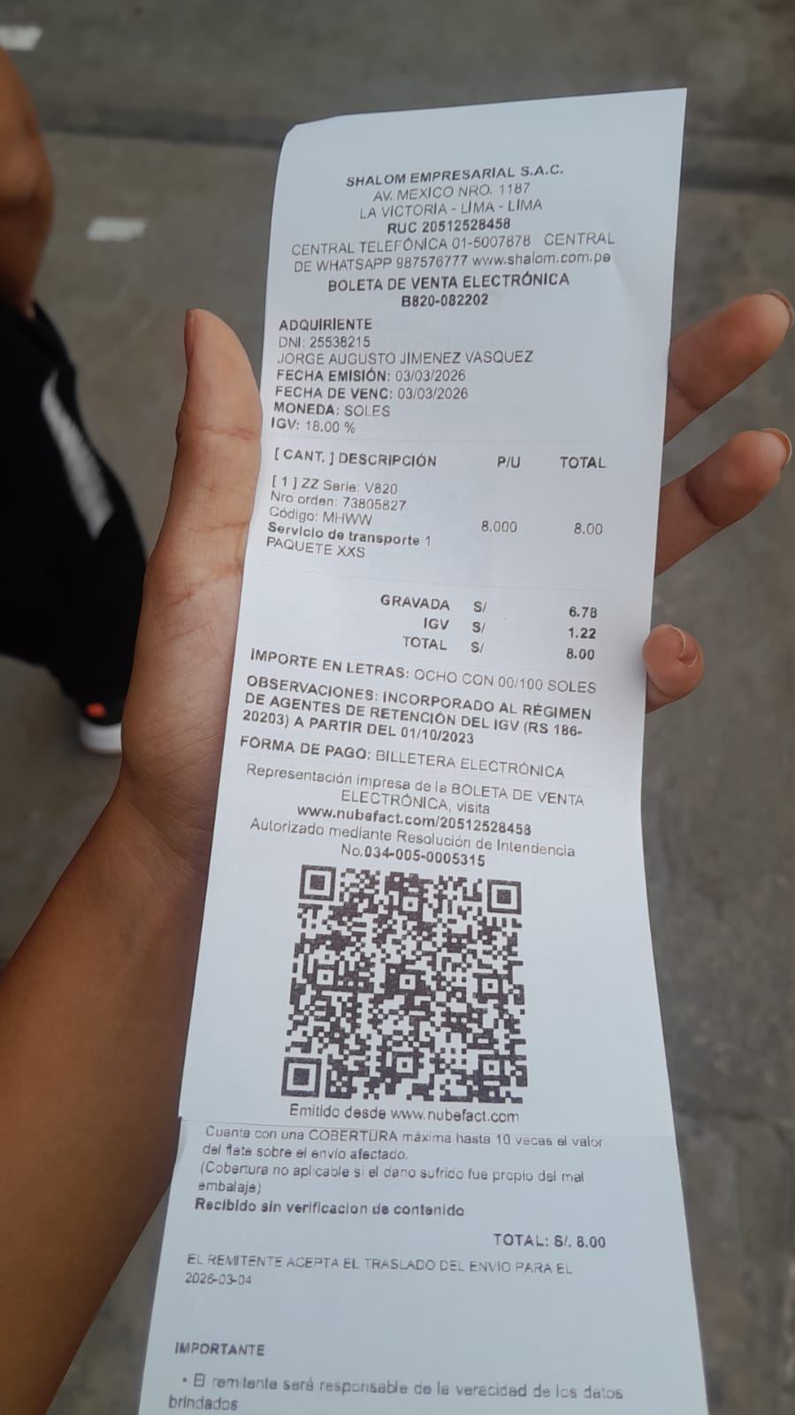 Pago verificado YuyoShop