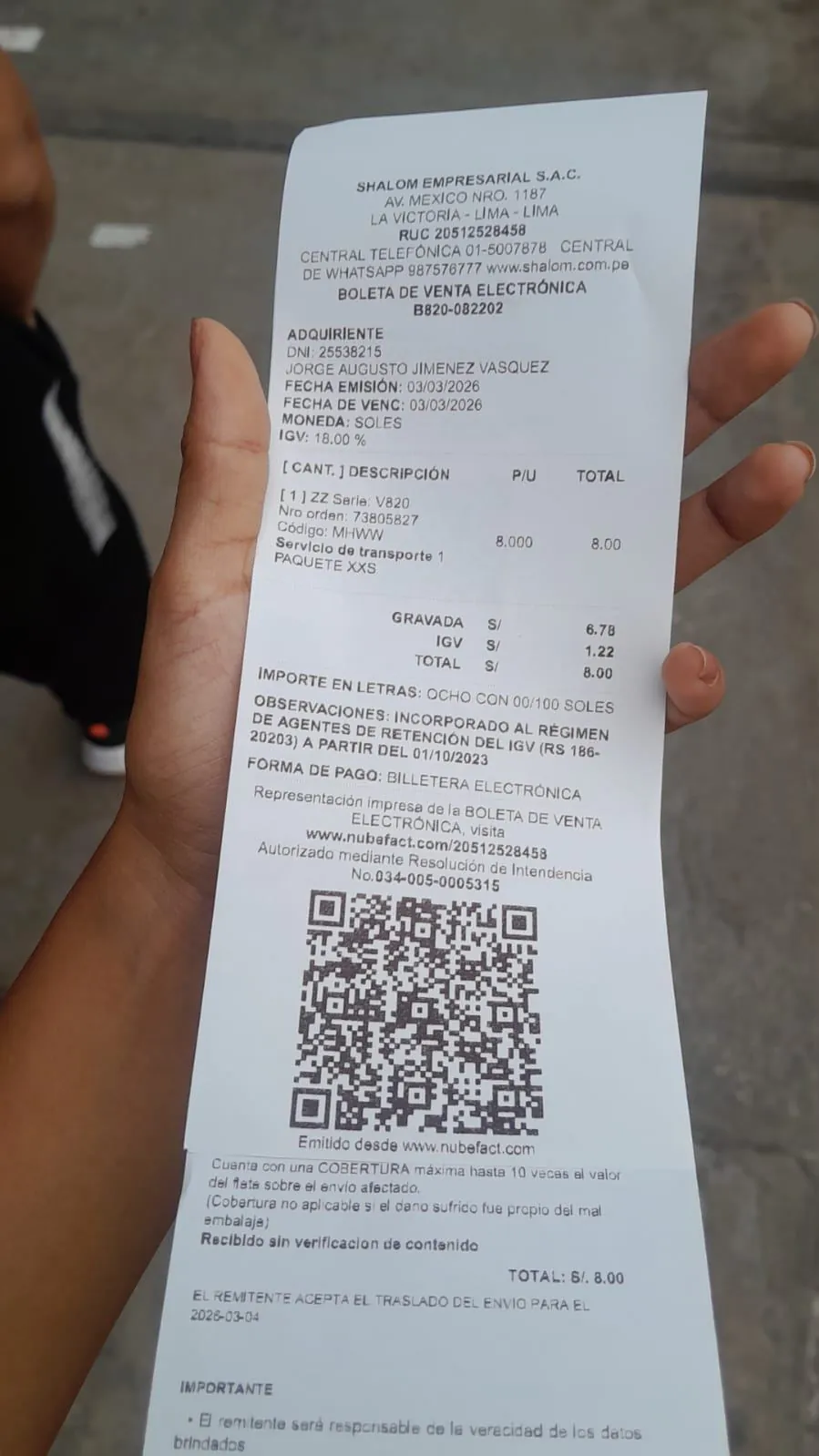 Pago verificado YuyoShop