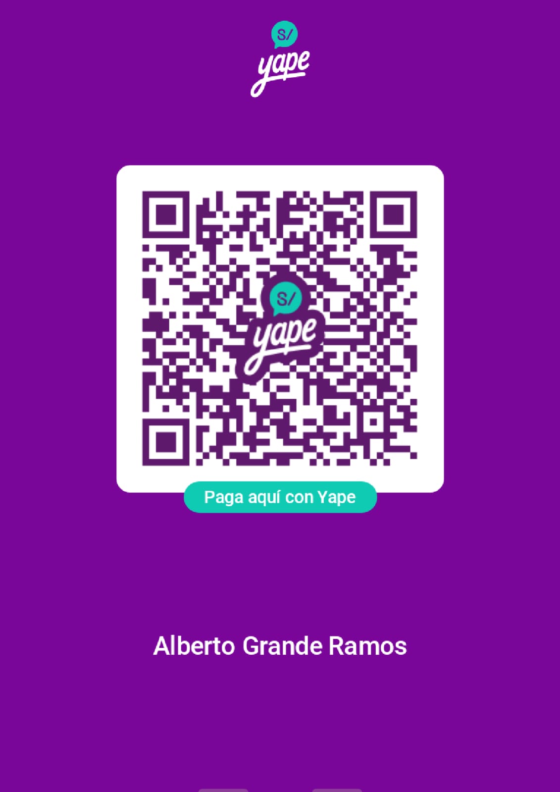 QR Yape YuyoShop Alberto Grande Ramos