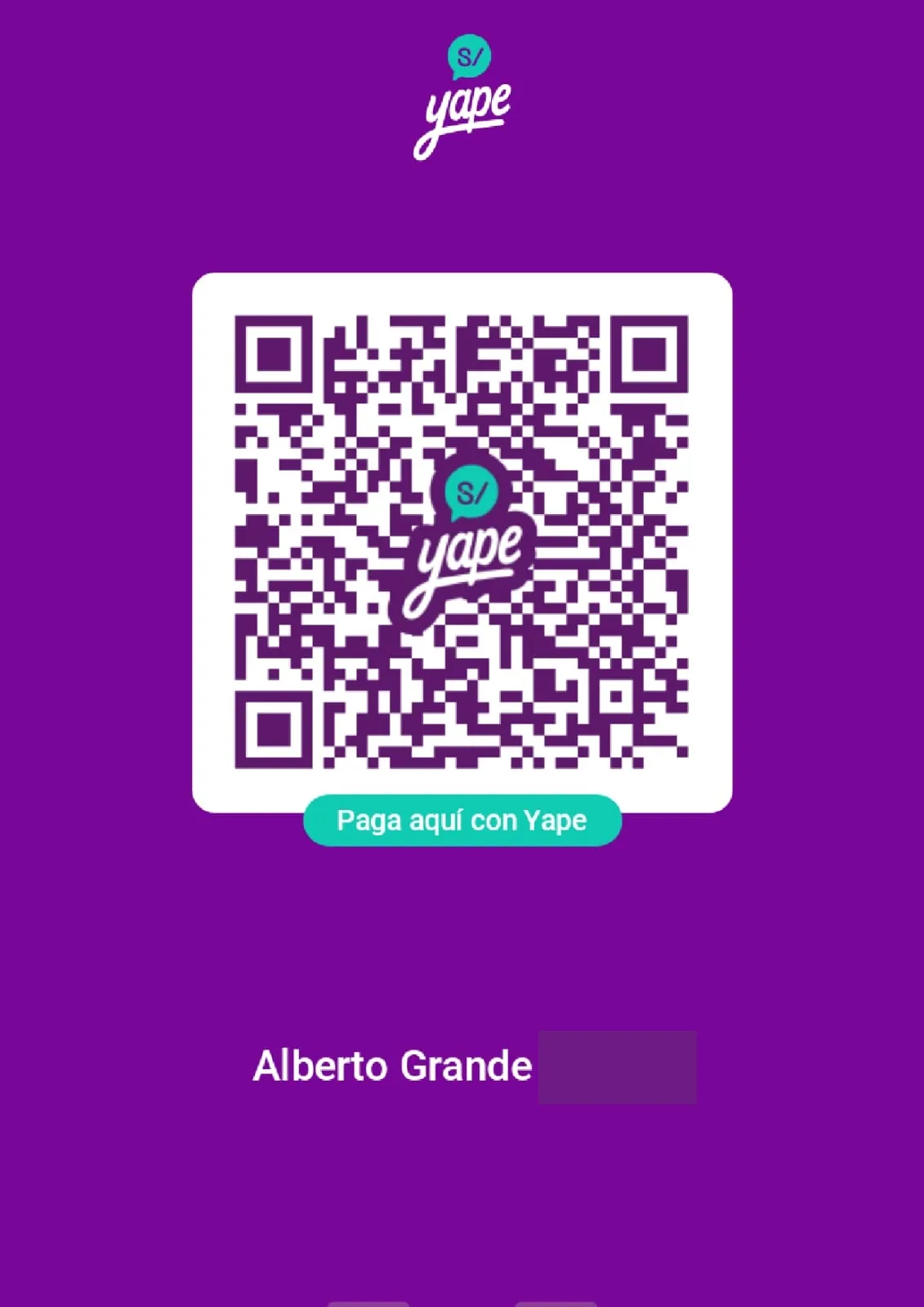 QR Yape YuyoShop Alberto G.